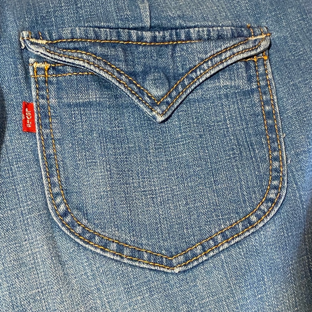 Levi’s size 14 women’s 545 stretch blue denim shorts - Picture 7 of 10